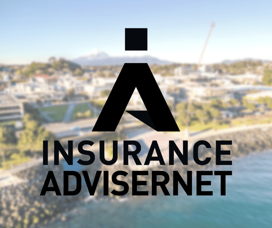 Image of new plymouth with the Insurance Advisernet Logo in front of it